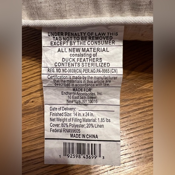 Rae Dunn Neutral Color Easter Pillow 14 x 24 Love My Peeps 🐥 - Picture 12 of 15